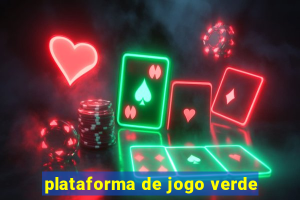 plataforma de jogo verde